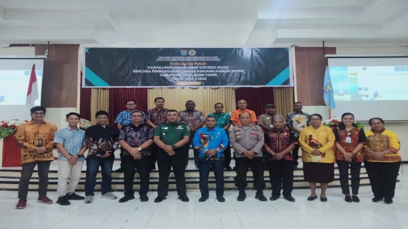 Bimbingan Teknis dan Uji Publik KLHS RPJPD Kabupaten Kepulauan Yapen Bersama PSLH UGM