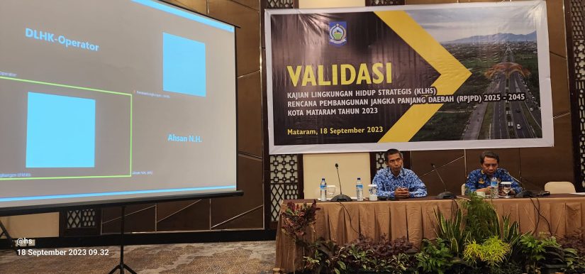 Validasi KLHS RPJMD 2025-2045 Kota Mataram Tahun 2023