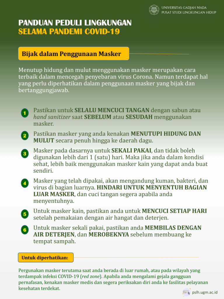 Bijak dalam Penggunaan Masker