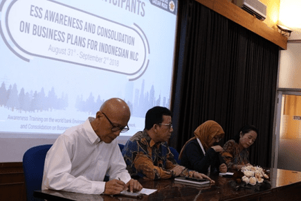 ESS AWARENESS AND CONSOLIDATION ON BUSINESS PLANS FOR INDONESIAN NLCs (2018) 2